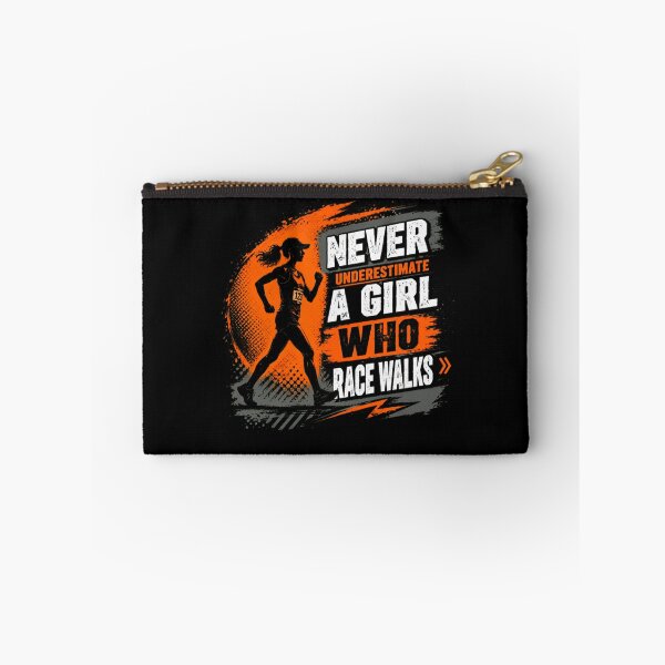 Item preview, Never Underestimate A Girl Who Race Walks Female Athlete Walking Sport designed and sold by SkeletonsDanger.