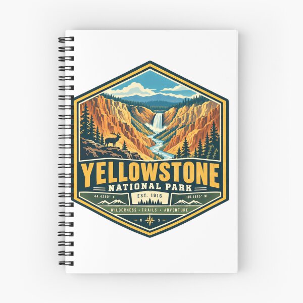 Item preview, Yellowstone National Park Est. 1916 Wilderness Trails Adventure Travel Outdoors Hikers Campers designed and sold by Simsimah26Parks.