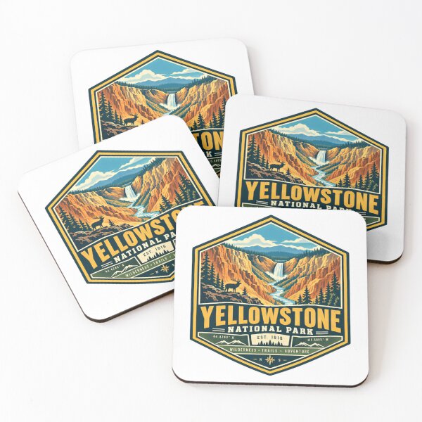 Item preview, Yellowstone National Park Est. 1916 Wilderness Trails Adventure Travel Outdoors Hikers Campers designed and sold by Simsimah26Parks.