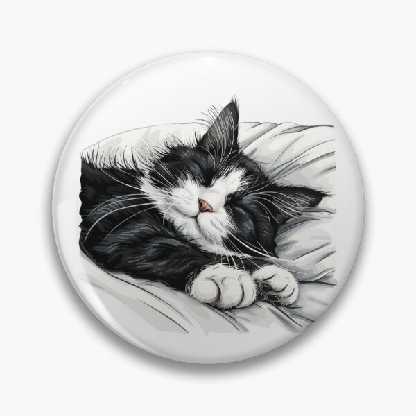 Item preview, Cat | Black & White Cat | Minimal Pet Aesthetic Art designed and sold by Mandayartstudio.
