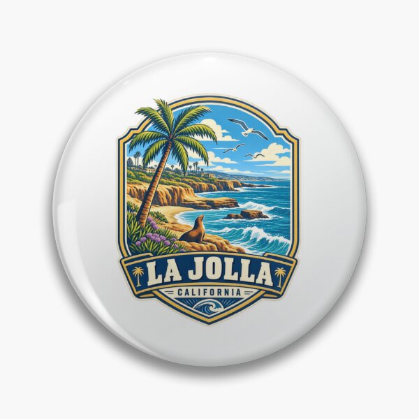 Item preview, La Jolla California Coastal Beach Travel Souvenir designed and sold by Star3NowForMe.