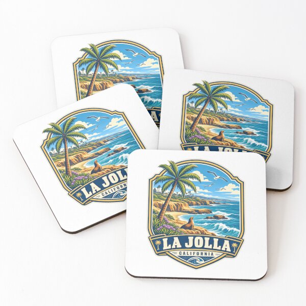 Item preview, La Jolla California Coastal Beach Travel Souvenir designed and sold by Star3NowForMe.