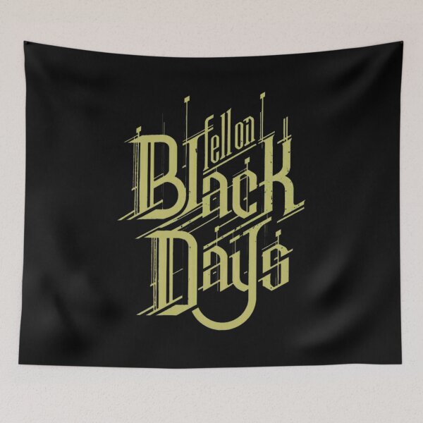 Item preview, Fell on Black Days Artistic Typography Gold Dark designed and sold by JAMESCHULTE.