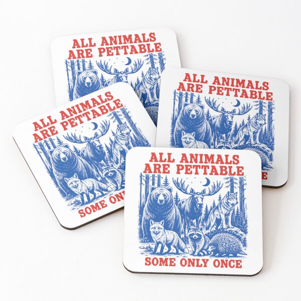 Item preview, Vintage All Animals are Pettable Some Only Once designed and sold by dr-blind-pdf.