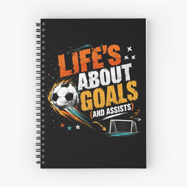 Item preview, Life's About Goals (And Assists) Soccer Player Coach Athlete designed and sold by SkeletonsDanger.
