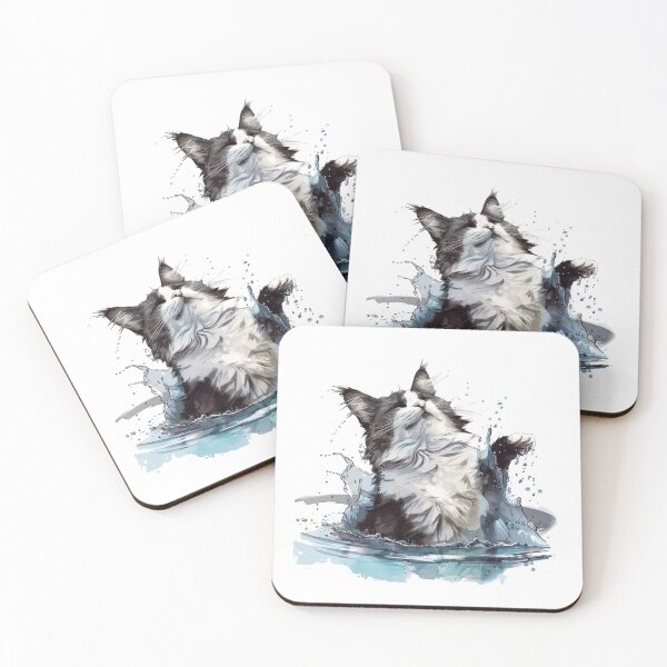 Item preview, Cat | Black & White Cat | Minimal Pet Aesthetic Art designed and sold by Mandayartstudio.