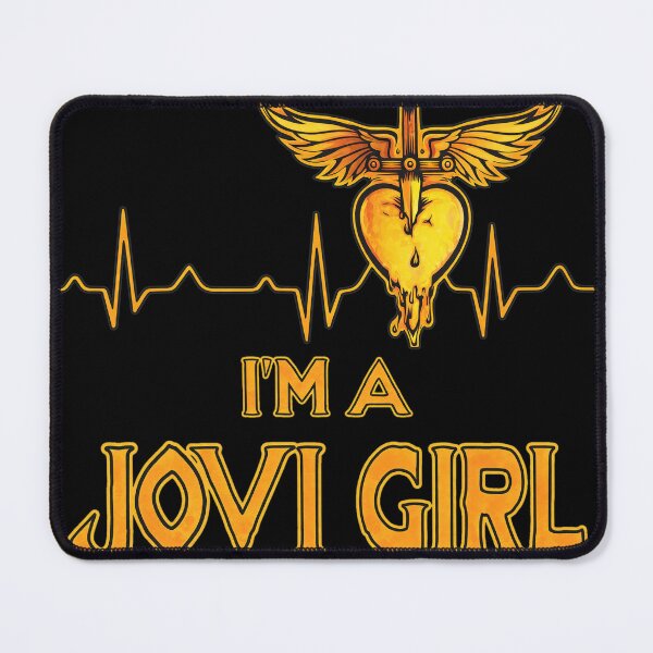 Item preview, I'm A Jovi Girl Heartbeat Music Rock Fan designed and sold by STEPHEVASQU.