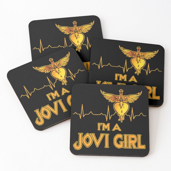 Item preview, I'm A Jovi Girl Heartbeat Music Rock Fan designed and sold by STEPHEVASQU.