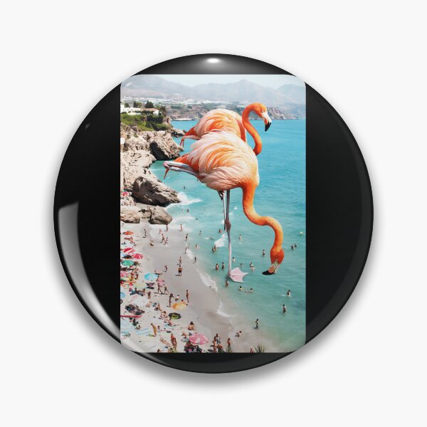 Item preview, Flamingos On The Beach Wildlife designed and sold by terixdfmid.
