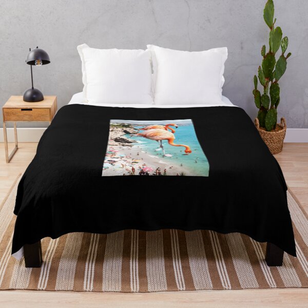 Item preview, Flamingos On The Beach Wildlife designed and sold by terixdfmid.