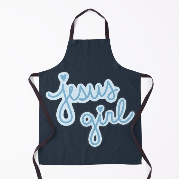 Item preview, Jesus Girl Cute Light Blue Cursive Christian Lettering Heart designed and sold by Lemonbelle Shoppe.