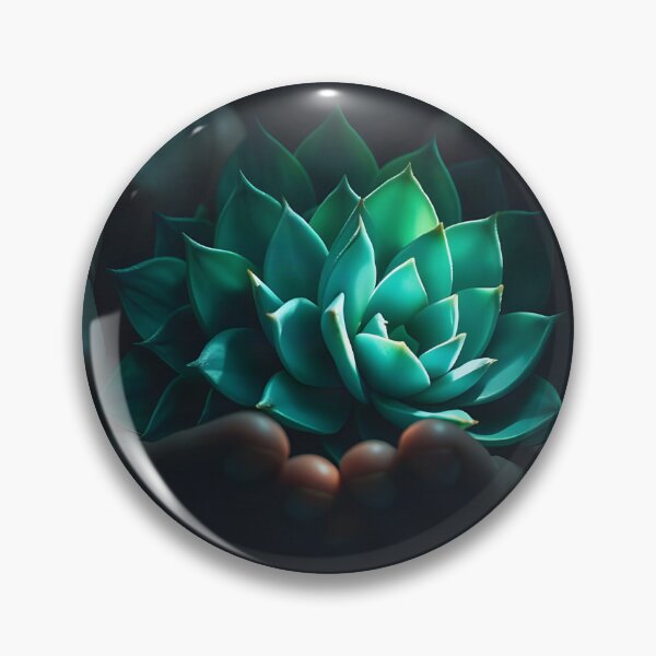 Item preview, Emerald Serenity – Mystical Succulent in Gentle Hands designed and sold by DreamyWallVibes.