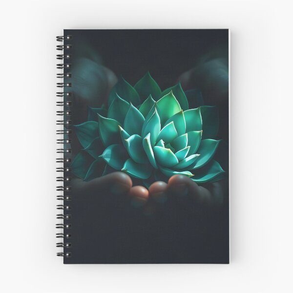 Item preview, Emerald Serenity – Mystical Succulent in Gentle Hands designed and sold by DreamyWallVibes.