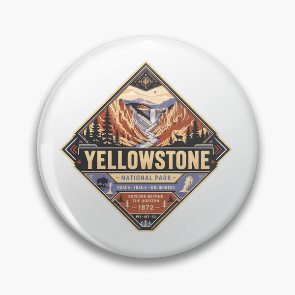 Item preview, Yellowstone National Park Roads Trails Wilderness Explore Beyond The Horizon 1872 Wyoming Montana Idaho Travel Outdoors Adventure designed and sold by Simsimah26Parks.
