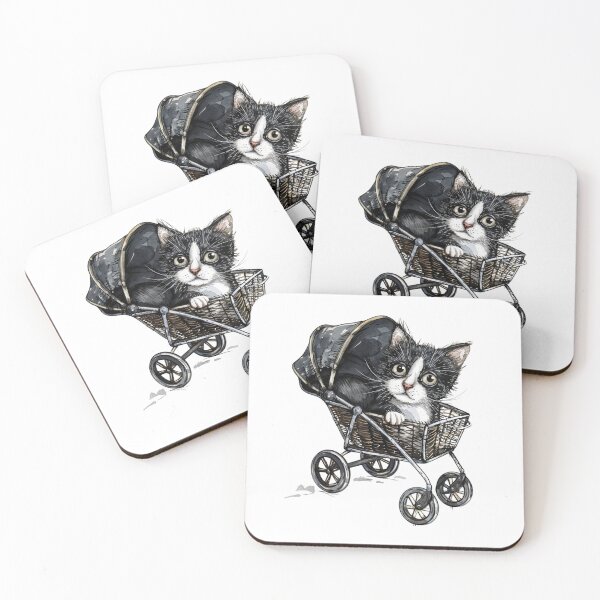 Item preview, Cat | Black & White Cat | Minimal Pet Aesthetic Art designed and sold by Mandayartstudio.