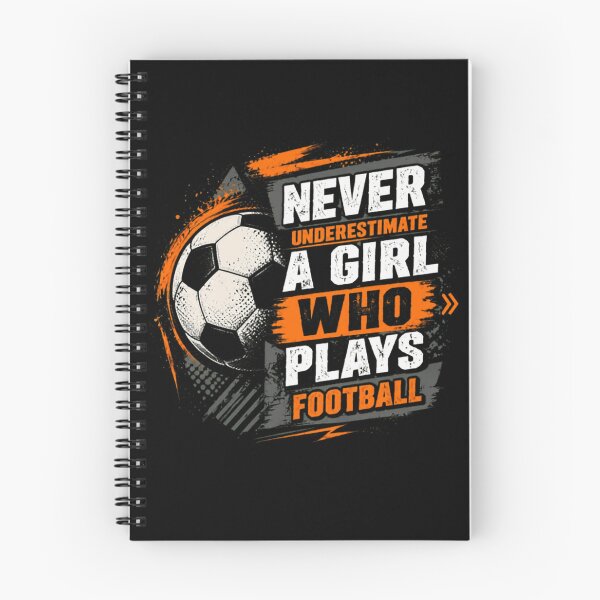Item preview, Never Underestimate A Girl Who Plays Football | Female Soccer Player Athlete designed and sold by SkeletonsDanger.