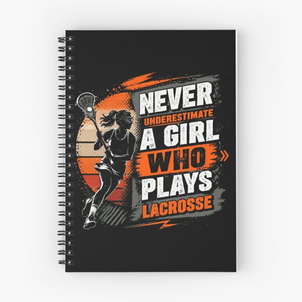 Item preview, Never Underestimate A Girl Who Plays Lacrosse Player Athlete Sport designed and sold by SkeletonsDanger.