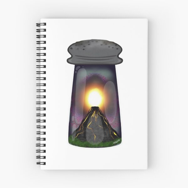 Item preview, Volcano Eruption Inside Salt Shaker Surrealist Graphic designed and sold by Oddityorbiit.