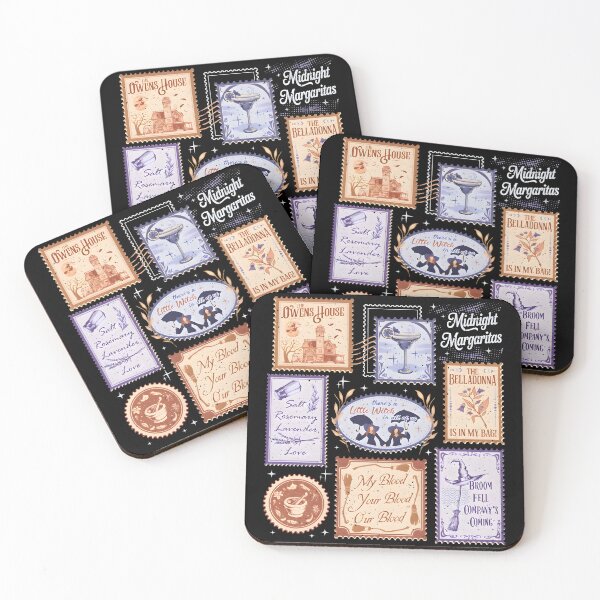 Item preview, Midnight Margaritas Witchy Magic Halloween Vintage Collage designed and sold by PugPuppyLife.