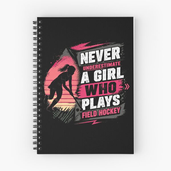 Item preview, Never Underestimate A Girl Who Plays Field Hockey Player Athlete designed and sold by SkeletonsDanger.