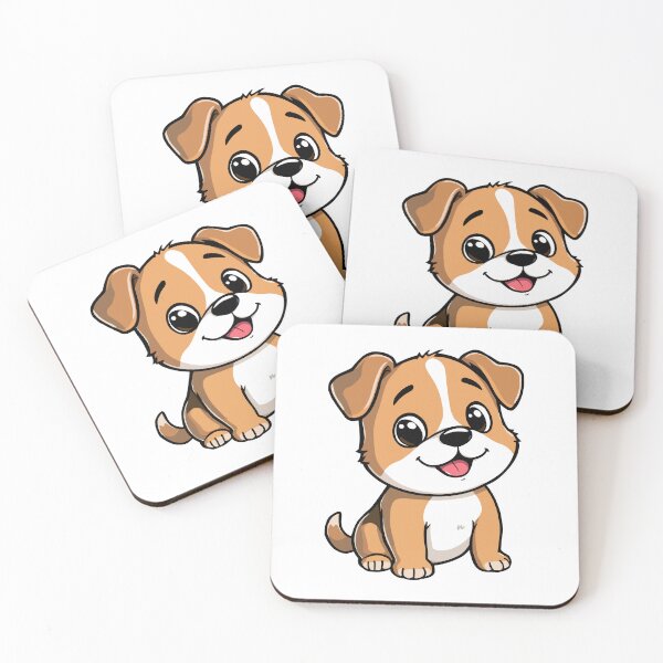Item preview, Cute Happy Brown and White Puppy Cartoon designed and sold by meghnad.