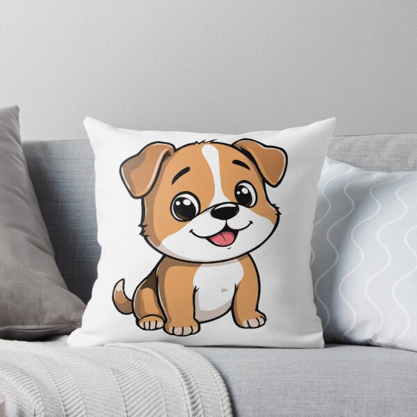 Item preview, Cute Happy Brown and White Puppy Cartoon designed and sold by meghnad.