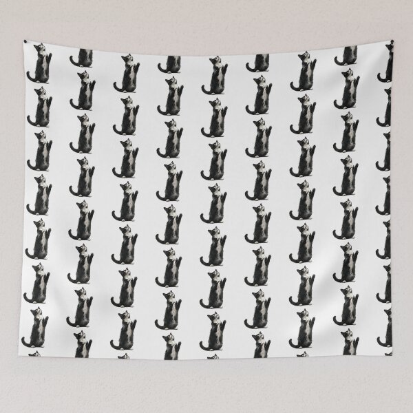 Item preview, Cat | Black & White Cat | Minimal Pet Aesthetic Art designed and sold by Mandayartstudio.