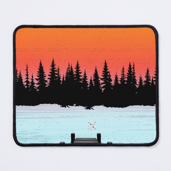 Item preview, Visit Camp Crystal Lake Vintage Summer Poster Horror Parody designed and sold by Mircea786.