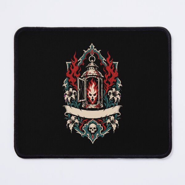 Item preview, Halloween Haunted Lantern Gothic Horror Crest designed and sold by Uglyandcute.