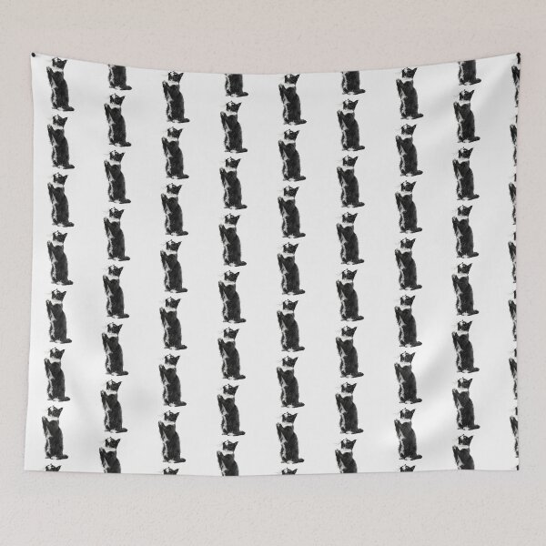 Item preview, Cat | Black & White Cat | Minimal Pet Aesthetic Art designed and sold by Mandayartstudio.