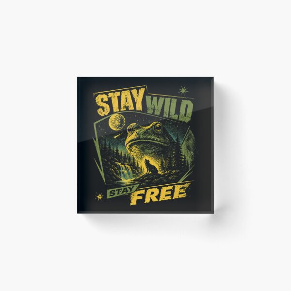 Item preview, Stay Wild Stay Free Nature Wilderness Animal Lover designed and sold by RetroMini2026.