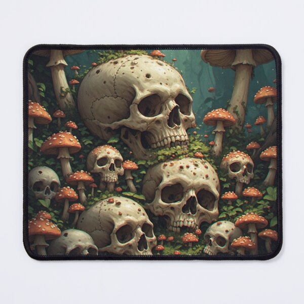 Item preview, Skulls an mushrooms designed and sold by Kari's shop.