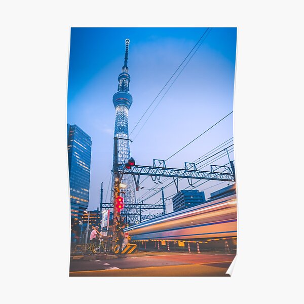 Midnight train to Tokyo Skytree Poster