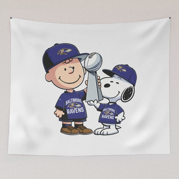 Item preview, Baltimore Football Victory Snoopy designed and sold by ZROLD.