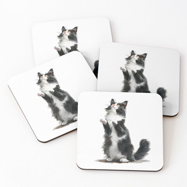 Item preview, Cat | Black & White Cat | Minimal Pet Aesthetic Art designed and sold by Mandayartstudio.