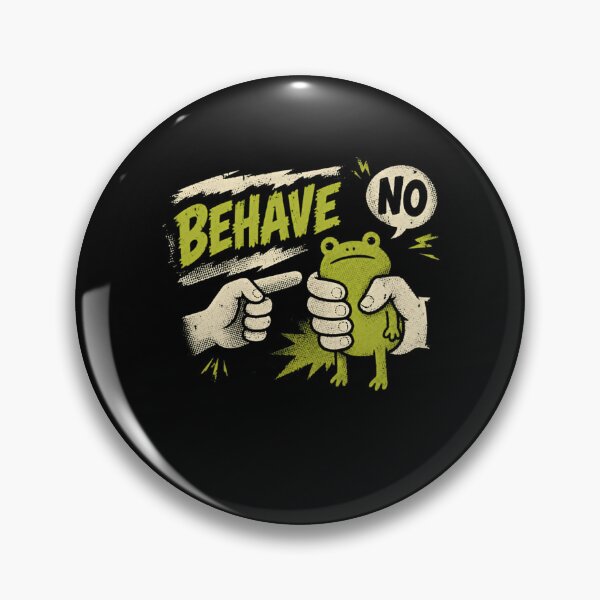 Item preview, Behave No Frog Lover Amphibian Humor designed and sold by RetroMini2026.