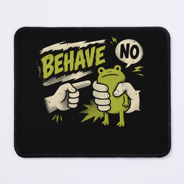 Item preview, Behave No Frog Lover Amphibian Humor designed and sold by RetroMini2026.