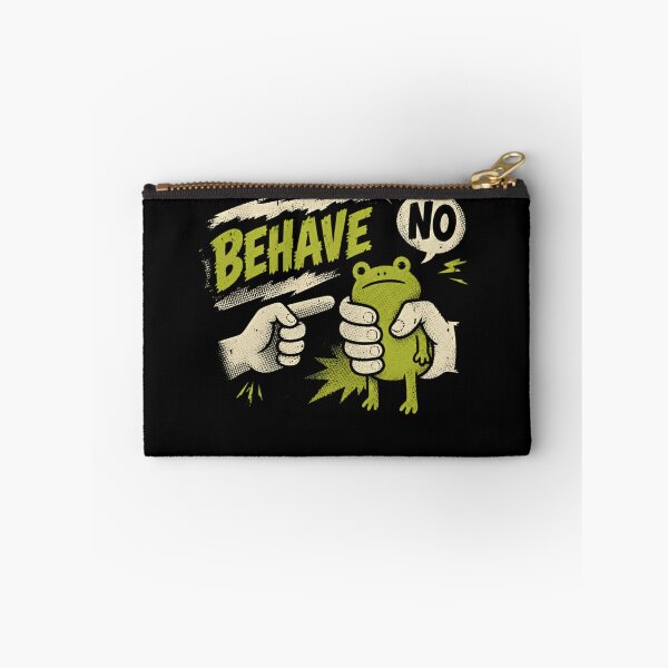 Item preview, Behave No Frog Lover Amphibian Humor designed and sold by RetroMini2026.