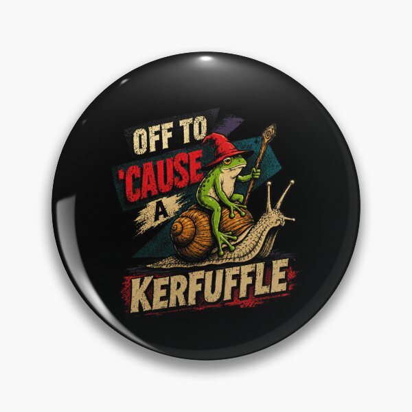Item preview, Off To 'Cause A Kerfuffle Whimsical Frog Snail Fantasy Creature designed and sold by RetroMini2026.