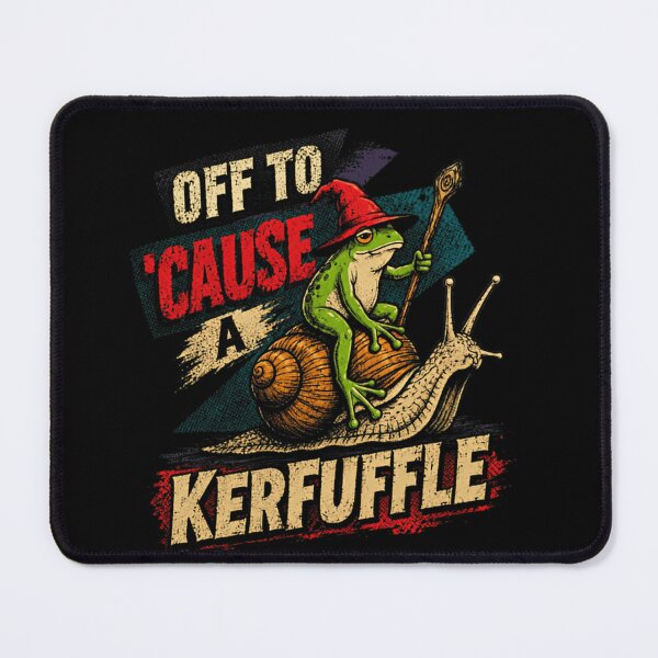 Item preview, Off To 'Cause A Kerfuffle Whimsical Frog Snail Fantasy Creature designed and sold by RetroMini2026.
