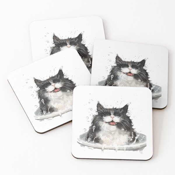 Item preview, Cat | Black & White Cat | Minimal Pet Aesthetic Art designed and sold by Mandayartstudio.