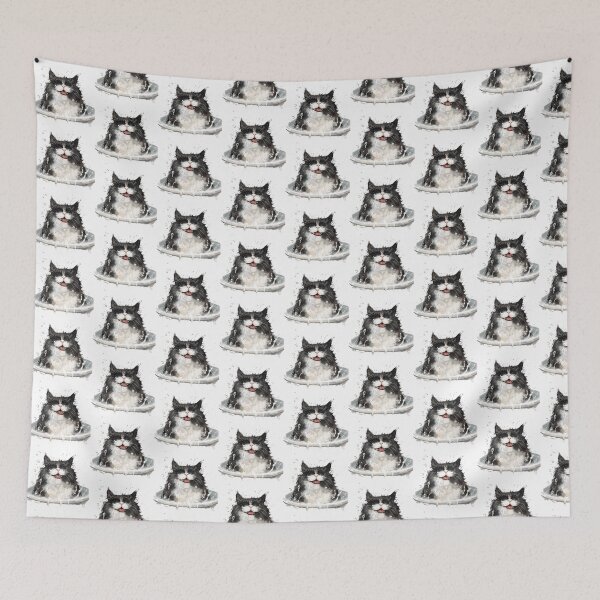 Item preview, Cat | Black & White Cat | Minimal Pet Aesthetic Art designed and sold by Mandayartstudio.