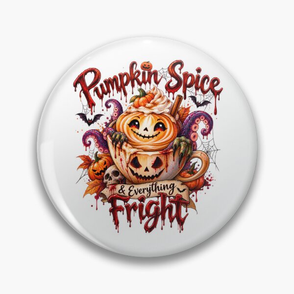 Item preview, Pumpkin Spice & Everything Fright – Spooky Halloween Pumpkin Latte with Monster Tentacles | Cute Horror Pumpkin Spice Design designed and sold by CoolContent Factory.