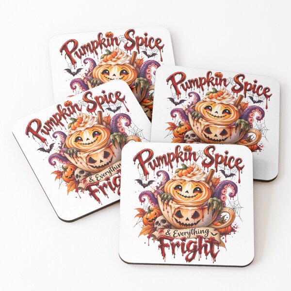 Item preview, Pumpkin Spice & Everything Fright – Spooky Halloween Pumpkin Latte with Monster Tentacles | Cute Horror Pumpkin Spice Design designed and sold by CoolContent Factory.