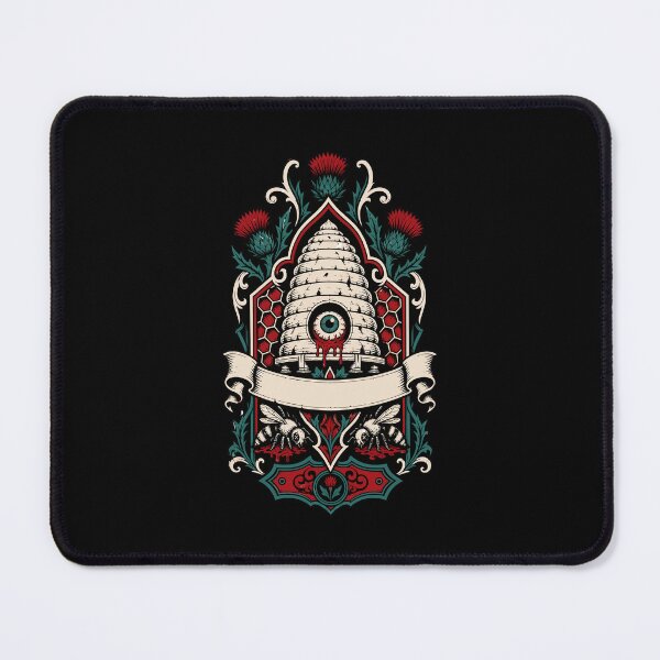 Item preview, Halloween One Eyed Beehive Gothic Occult Horror Crest designed and sold by Uglyandcute.