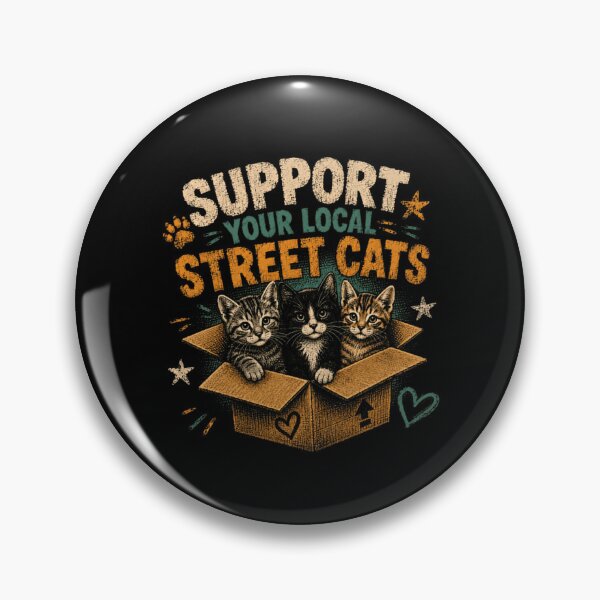 Item preview, Support Your Local Street Cats Animal Rescue Feline Lover designed and sold by RetroMini2026.