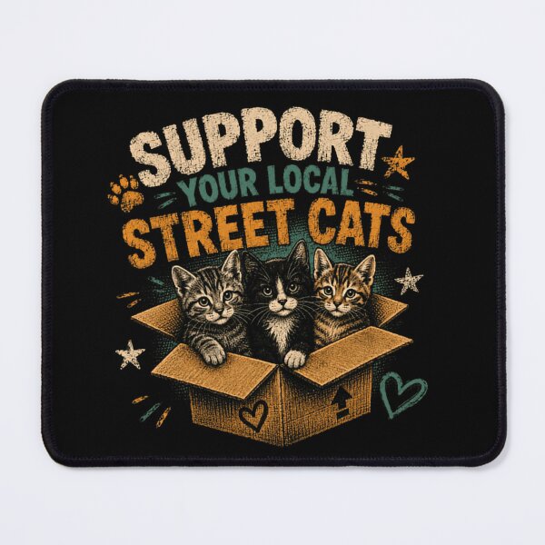 Item preview, Support Your Local Street Cats Animal Rescue Feline Lover designed and sold by RetroMini2026.