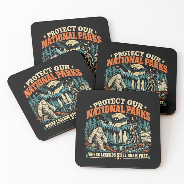 Item preview, Protect Our National Parks Where Legends Still Roam Free National Park Cryptid Wilderness Folklore designed and sold by HumansStuck12.