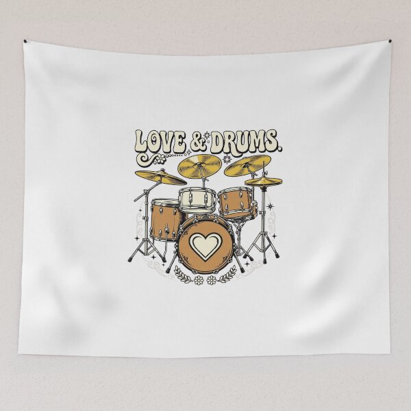 Item preview, Love & Drums designed and sold by GeeklyShirts.