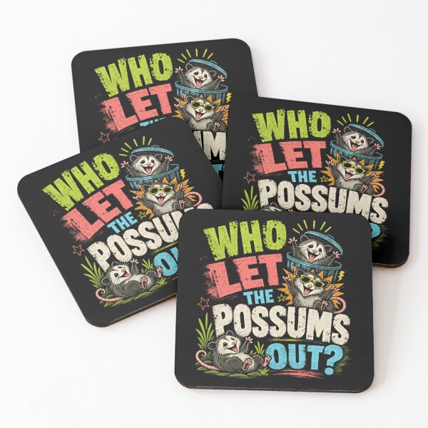 Item preview, Who Let The Possums Out? Funny Opossum Lover Wildlife Animal designed and sold by HumansStuck12.